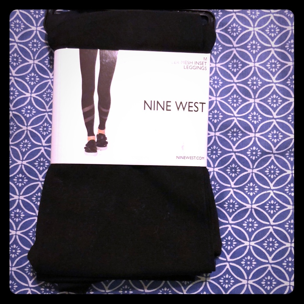 Sheer Mesh Inset Leggings